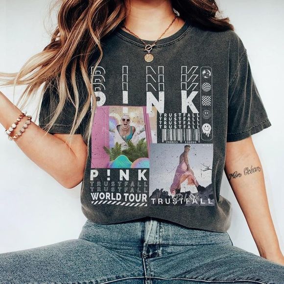 Gildan Other - Pnk Music Tshirt Pink Summer Carnival 2023 Tour Retro Classic Unisex T-shirt